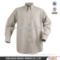 2016 new 35% cotton 65% polyester button down collar long sleeve poplin work shirt for man